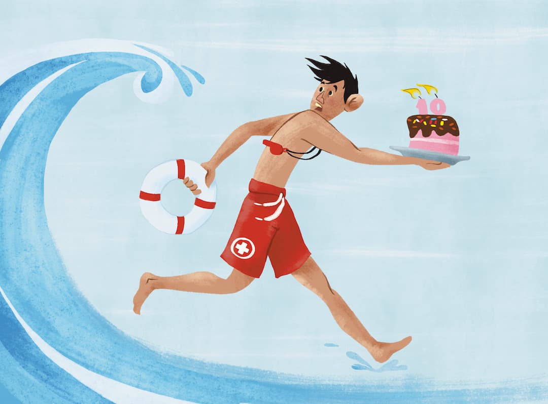 Ilustração de 'O aniversário terrível'