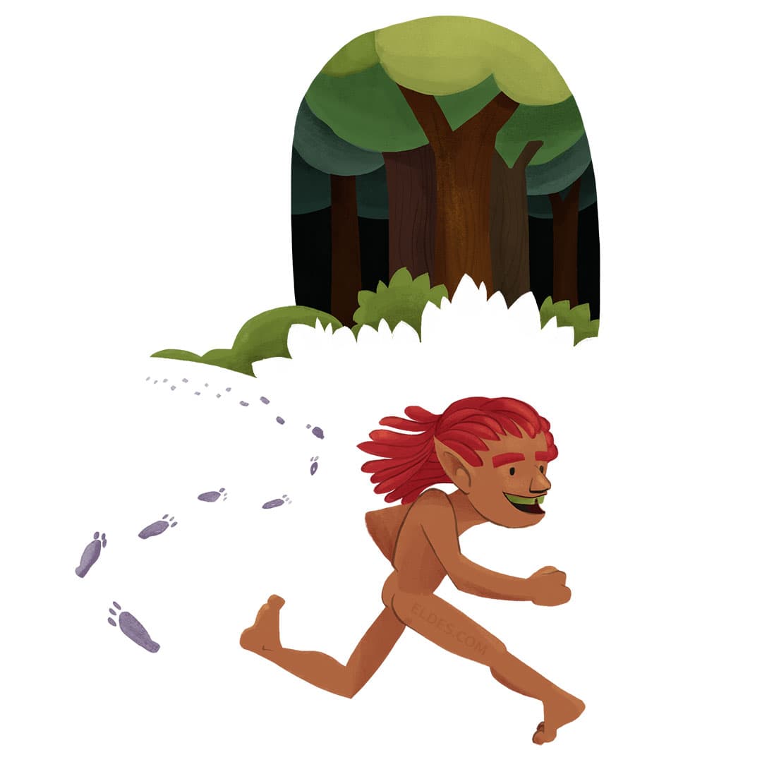 Ilustração do Curupira