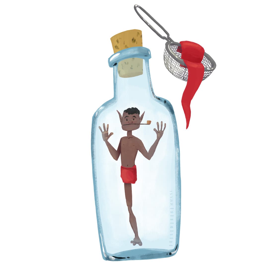 Ilustração do Saci