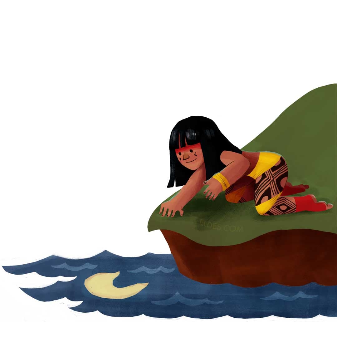 Ilustração da Vitória-Régia