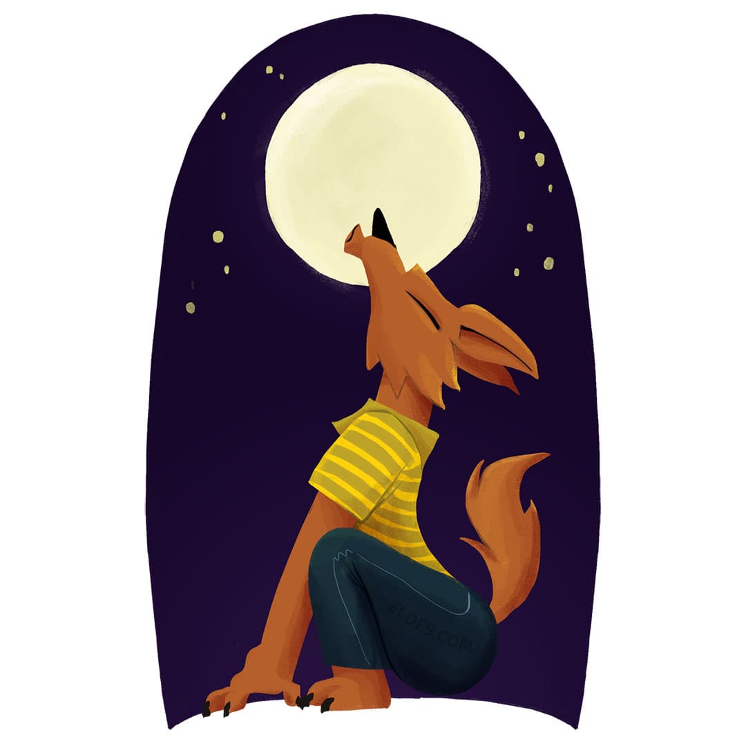Ilustração do Lobisomem